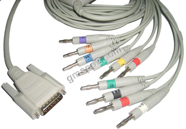 BiocareNihon Kohden EKG 케이블 Banana.jpg