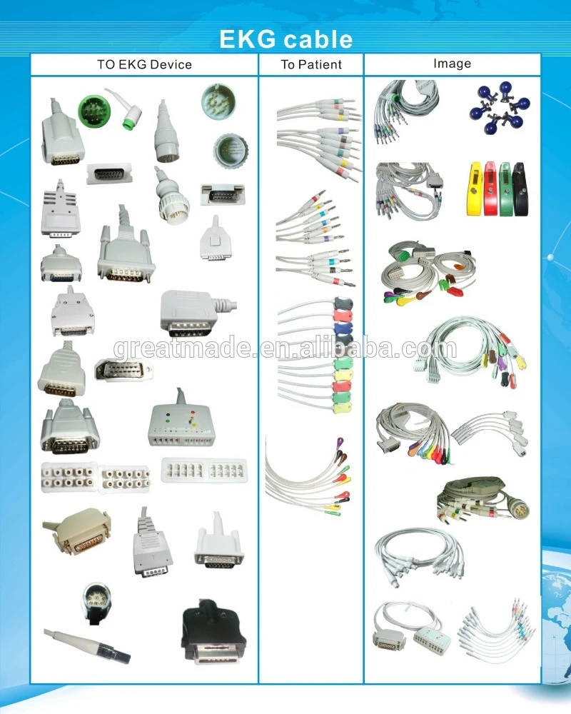 호환 가능한 Medex 18- 리드 핫 케이블