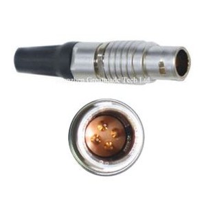 4 핀 0B 금속 항공 전기 커넥터, 작은 케이블 남여 커넥터, 원형 금속 푸시 풀 플러그 소켓