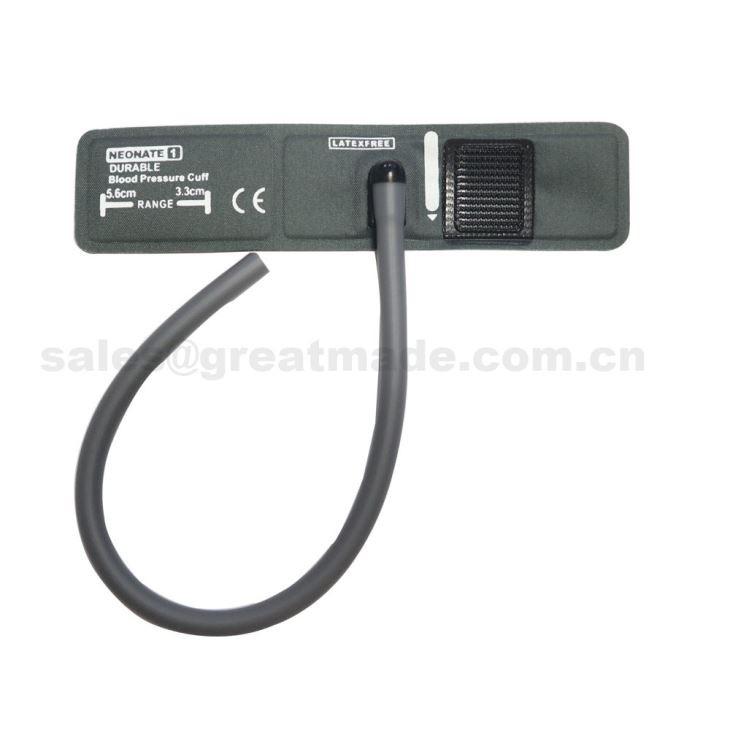 신생아 # 1 Nibp Cuff, 3.3-5.6cm 암 둘레, 가스 without 없음, 단일 튜브
