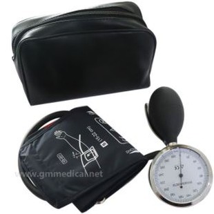 소아 수동 혈압 커프, 압력 게이지와 인플레이션 전구 다크 블루단일 튜브 커프.